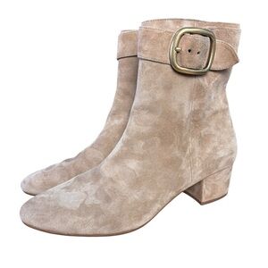 Coach Cassandra Buckle Booties – Women’s Sz 11B (Beige Suede)